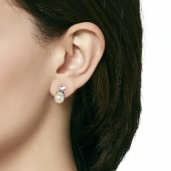 Majorica Pendientes Plata Vega| Pendientes Cortos