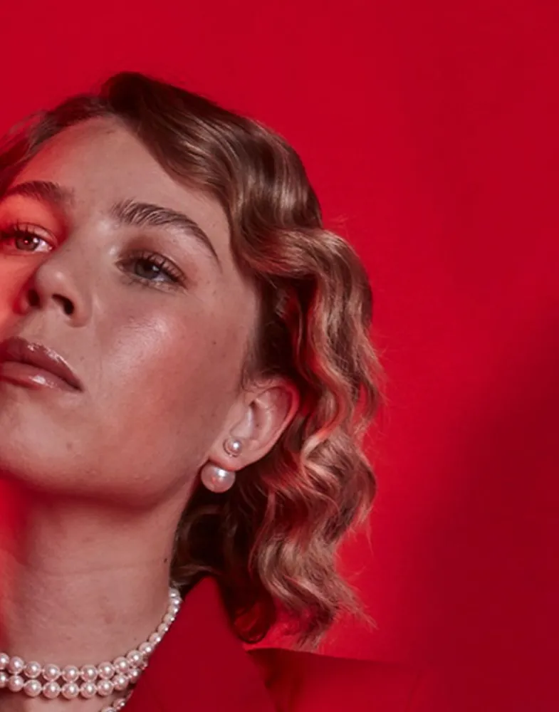 Majorica Pendientes Polar Plata Con Perlas Blancas 8 Y 16Mm| Pendientes Cortos