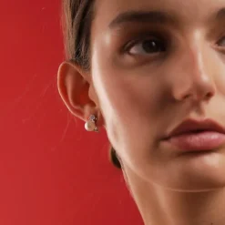 Majorica Pendientes Selene Plata Perla Blanca 8Mm Y Circonitas| Pendientes Tú & Yo