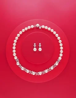 Majorica Pendientes Venus Plata Con Perla Blanca 10Mm Y Circonitas| Pendientes Novia