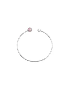 Majorica Pulsera Aura Grande Perla Nuage| Brazaletes Rígidos