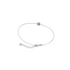 Majorica Pulsera Cies En Plata Con Perla Gris| Pulseras Encadenadas