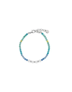 Majorica Pulsera Color Pop Sea Piedras Degrade Y Perlas Blancas| Pulseras Plata