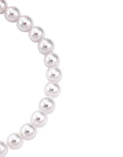 Majorica Pulsera De Perlas Ballet Plata 4Mm| Pulseras Para Novias