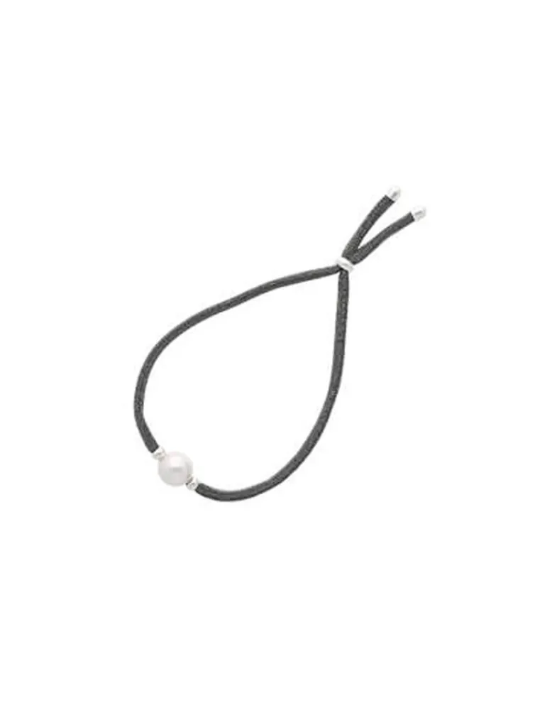 Majorica Pulsera Elastica Ajustable Sifnos Gris Con Perla| Pulseras Elásticas