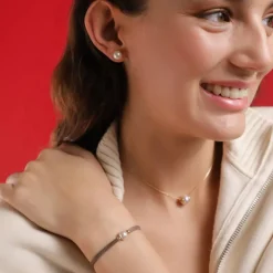 Majorica Pulsera Elastica Unisex Ajustable Sifnos Taupe| Pulseras Elásticas