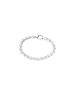 Majorica Pulsera Lyra 7Mm Plata| Pulseras Plata