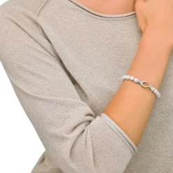 Majorica Pulsera Lyra 7Mm Plata| Pulseras Plata