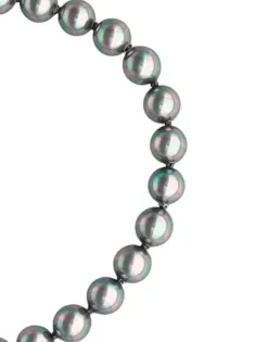 Majorica Pulsera Lyra Plata Con Perlas Grises 6Mm| Pulseras Plata