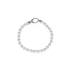 Majorica Pulsera Lyra Plata Perlas Blancas 6Mm| Pulseras Plata