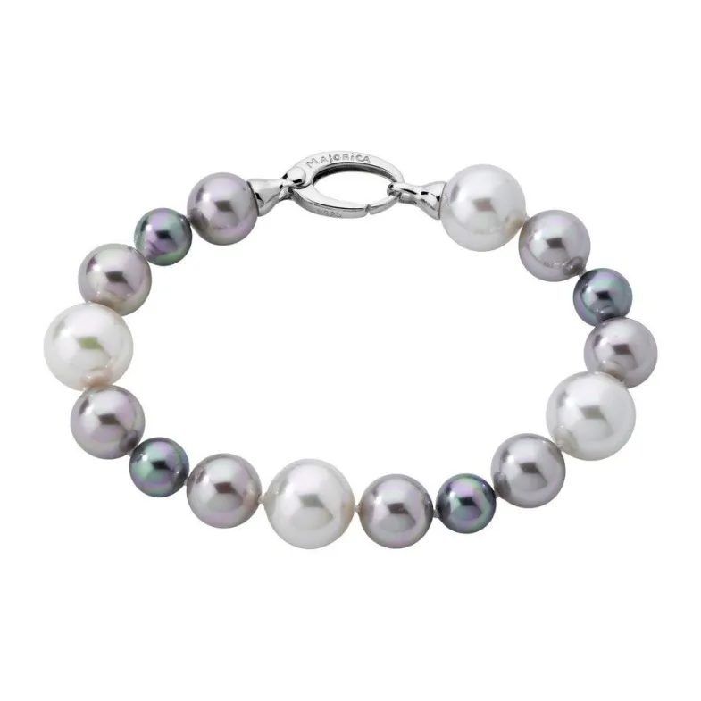Majorica Pulsera Perlas Multicolor Estela| Pulseras Plata