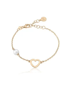 Majorica Pulsera Pure Love Dorada| Pulseras Encadenadas