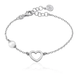 Majorica Pulsera Pure Love Plata| Pulseras Encadenadas