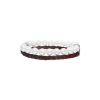 Majorica Pulsera Sailor De Cuero Marron Y Perlas Blancas 22Cm| Pulseras De Cuero