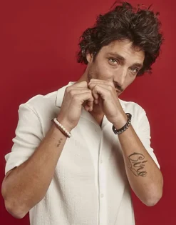 Majorica Pulsera Sailor De Cuero Y Perlas Grises 22Cm| Pulseras De Cuero