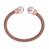 Majorica Pulsera Tender Bano Rosado Perla Nuage| Brazaletes Rígidos