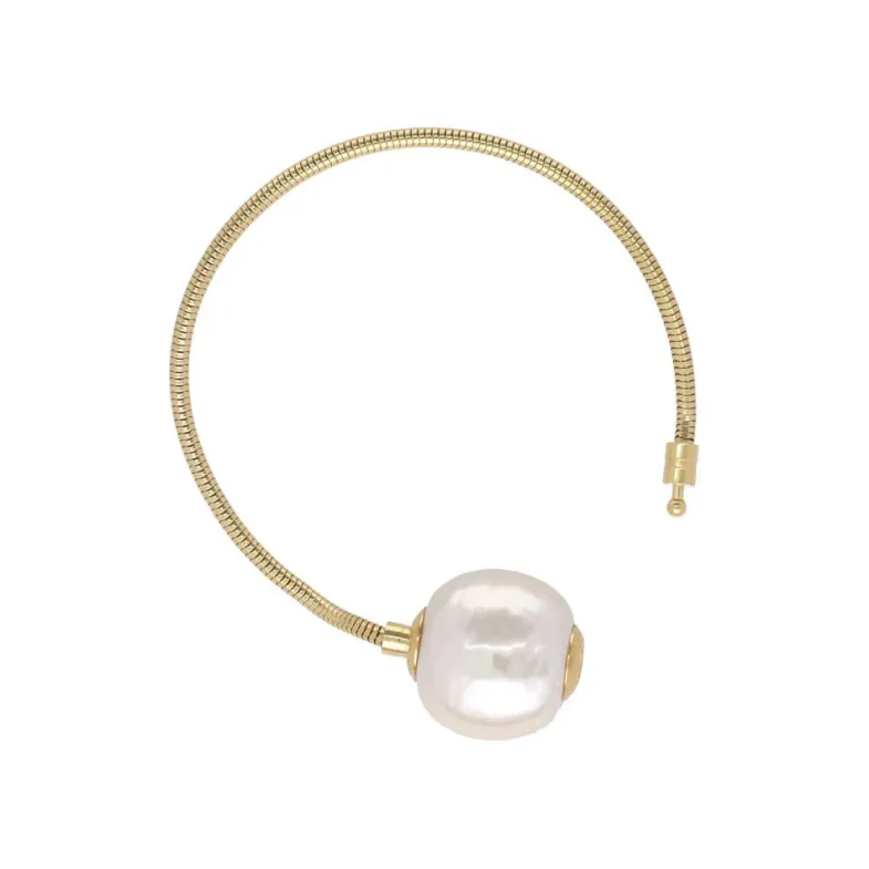 Majorica Pulsera Zindis Dorada 17,5Cm| Pulseras Encadenadas